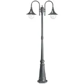 Ideal Lux Lampe d'extérieur rustique Cima Aluminium Anthracite 2 Luminaires E27