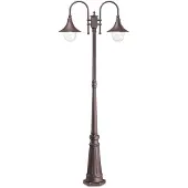 Ideal Lux Lampe d'extérieur Rustic-Country Cima Aluminium Coffee 2 Lights E27