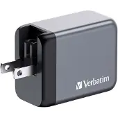 Verbatim Gan 65W2Xusb-C/Usb-A chargeur secteur + adaptateur Eu/Uk/Us Gnc-65 32201