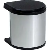Hailo Collecteur de déchets 3512031 MO Swing bs Mono 12 litres inox noir