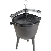 MASTER GRILL Mg629 Gril en fonte Chaudron du chasseur