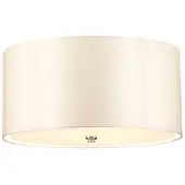 Elstead Lighting Elstead Fletcher plafonnier E27 triple 45cm chrome poli ivoire