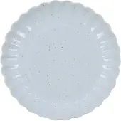 House Doctor Assiettes à déjeuner coquille Saint-Jacques, bleu clair, lot de 6