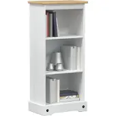 vidaXL Bibliothèque Blanc 46 x 29 x 100 cm Pin massif