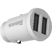 Baseus Grain 2X Chargeur de voiture Usb 5V 3.1A (Blanc)