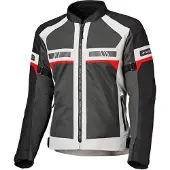 Held Tropic 4, veste en textile ,Gris Clair/Noir/Rouge ,5XL