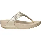 FitFlop Lulu leather toepost Teenslippers - Goudkleur - Maat 39