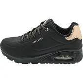 SKECHERS Baskets basses 'Uno' or / noir