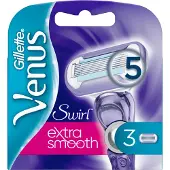 P & G Gilette Venus Swirl avec 5 lames Extra Smooth System 3 pièces
