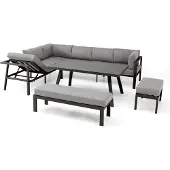 Dcb Garden Ensemble repas de jardin 9 places en aluminium