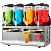 Vevor Machine à granités 4 x 12 L, machine à granités 1650 W (sans besoin de glace), machine à margarita électrique avec fonction d'auto-nettoyage