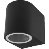 Eco-Light Applique d'extérieur Appliques noires 1xGU10x35W en aluminium, dimensions : 8 x 6,8 x 9,1 cm, IP44, Ecolight