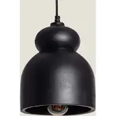 LEDKIA Suspension Bois Vakarai Noir