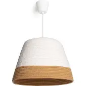 LEDKIA Suspension Fibres Naturelles Begonia Blanc