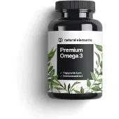 Natural Elements Gélules d'huile de poisson oméga-3 haut de gamme - 120 gélules (pour 4 mois)