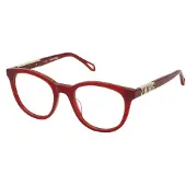 Zadig & Voltaire Lunettes de Vue - - VZV398 - Acétate - Ronde - Rosso opalino 50-20-140