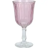 Merkloos Verres à vin rose strié 240ml boîte de 6