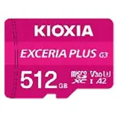 Kioxia Carte mémoire Micro SD Exceria G3 512 Go, rose Rose, taille unique