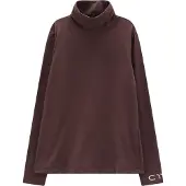 CMP 35l4726 High Neck Sweater Marron,Violet M Femme