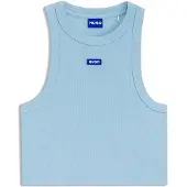 HUGO Baby 10257055 Blue Sleeveless Top Bleu S Femme
