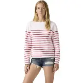 Levi's Marin Stripe Long Sleeve Top Blanc XS Femme