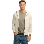 Superdry Classic Essential Full Zip Sweatshirt Beige 3XL Homme