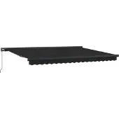 vidaXL Store extensible anthracite et gris 400 x 300 cm