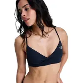Roxy Essentials Sd Wrap Bralette Bikini Top Bleu S Femme