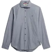 Superdry Cut Away Poplin Long Sleeve Shirt Gris XL Homme