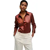 Salsa Jeans Basic Long Sleeve Shirt Marron S Femme