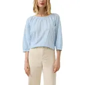 s.Oliver Chemisier bleu clair / blanc naturel
