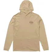 Salty Crew Jimmy Hooded Sunshirt Long Sleeve Rash Guard Beige 2XL Homme