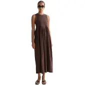 Scotch & Soda Ufu01424t Sleeveless Midi Dress Marron XS Femme