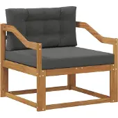 vidaXL Sofa de milieu extérieur Bois d'Acacia Massif Naturel