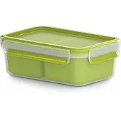 EMSA CLIP & GO Snackbox 1,0 L mit 2 Einsätzen 3100518101 4009049449227