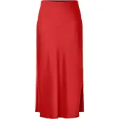 Y.A.S Pella High Waist Midi Skirt Rouge S Femme