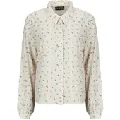 Pieces Chemise PCJOLLIE LS SHIRT femmes - Beige - EU M