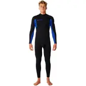 Rip Curl Trad 3/2 Mm Fl Long Sleeve Back Zip Neoprene Suit Noir L Homme