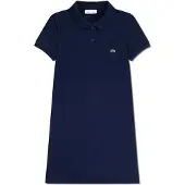 Lacoste Kids 447066 Short Sleeve Dress Bleu 12 Years Fille