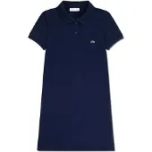 Lacoste Kids 347066 Short Sleeve Dress Bleu 5 Years Fille