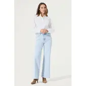 Garcia Celia wide femme Jeans, 25/32, Bleu, Wide fit