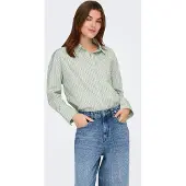 ONLY Chemisier 'ONLOregon Alva' vert pastel / vert foncé / blanc