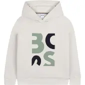 BOSS Sweat 'Felpa cappuccio beige per bambino' beige