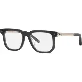 Philipp Plein Lunettes de Vue VPP196 52/20/140 Grigio scuro trasparente opaco Acetato MAN VPP196