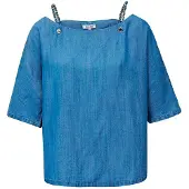 Salsa Jeans 21010891 Short Sleeve Blouse Bleu XS Femme