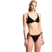 Emporio Armani pour femme. EW003284_AF23750 Bikini Smoking Stitch noir (M), Beachwear, Polyamide