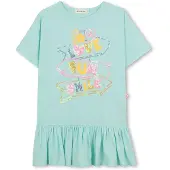 Billieblush U21834 Short Sleeve Dress Vert 2 Years Fille
