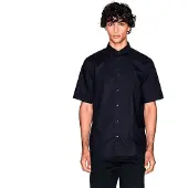 Armani Exchange pour homme. XM001935AF16631UB101 Chemise Jacquard marine (S), Casuel, Coton, Manche courte