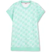 HUGO G01027 Short Sleeve Dress Vert 4 Years Fille