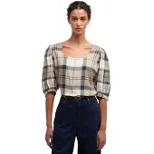 Barbour Ballina Short Sleeve Shirt Beige XS Femme